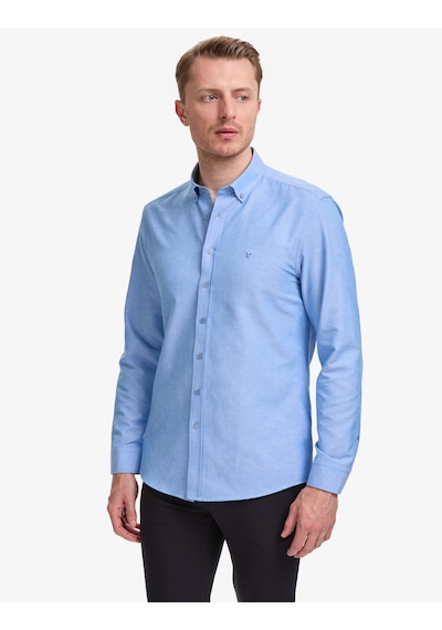 Pierre Cardin Erkek Mavi Gömlek Desenli 50325365-vr036