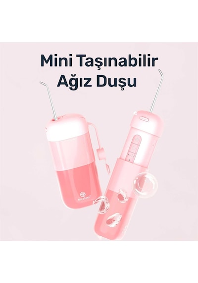 Npo Nicefeel Fc5170 Mini Taşınabilir,şarjlı, Diş Teli/protez Bakım Ve Profesyonel Ağız Duşu-pembe