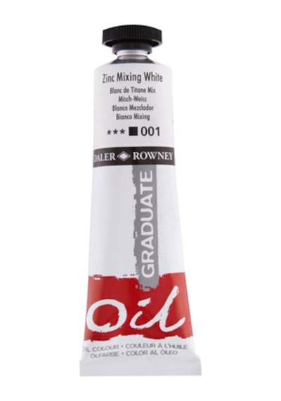 Graduate 38 ML Yağlı Boya 001 Zinc Mixing White
