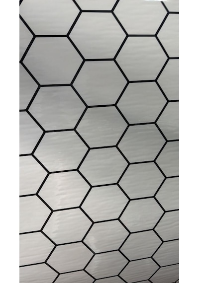 60cm X 3 Metre Tek Parça Yapışkanlı Rulo Duvar Paneli Kağıdı Silinebilir Salon Ofis Cyczt00158 Siyah-beyaz