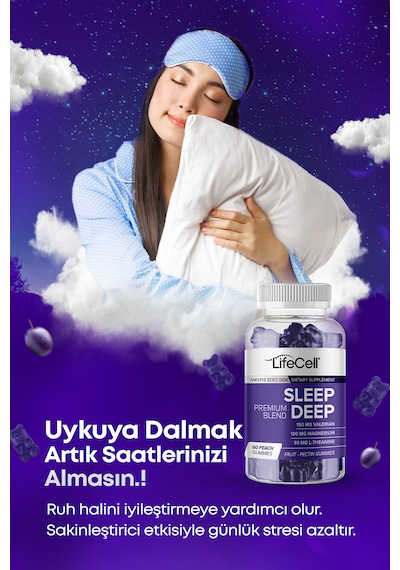 Sleep Deep Stressiz ve Derin Uyku İçin Kompleks Takviye Edici Gıda﻿﻿