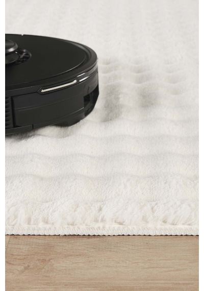 Villadia Home Textile Krem Yumuşak Bubble Puffy Post Kaymaz Taban Peluş Halı Yolluk Yıkanabilir Oturma Salon Koridor Çocuk Yatak Mutfak Odası Vd5010krem