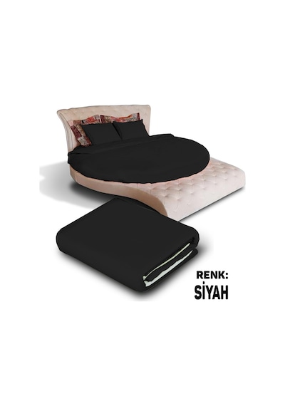 Sofaroom Yuvarlak Nevresim Takımı Siyah