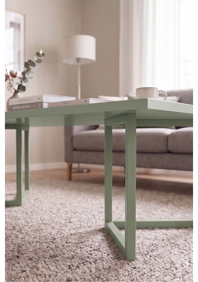Blom Orta Sehpa Kayın Ahşap Ayaklı 120x60cm Ihlamur Yeşili Bl3-y