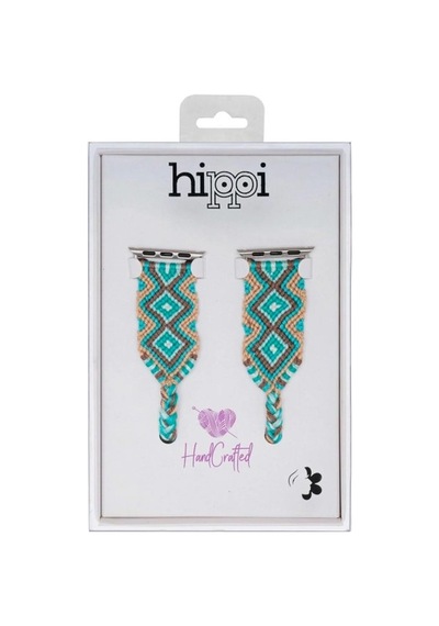 Hippi Charm Gümüş Örgü Apple Uyumlu Watch  Kordonu 38-40-41 Mm