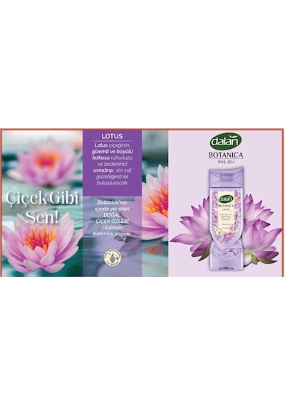 Duş Jeli Botanica Lotus 450 Ml X 3 Adet Lotus Çiçeği