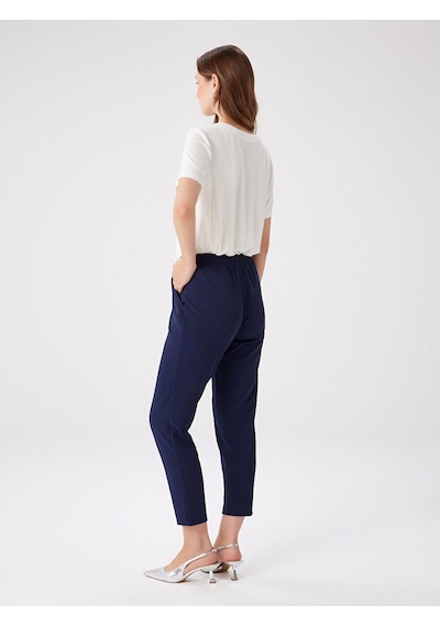 Faik Sönmez Comfort Fit Krep Örme Pantolon W27pnt002 Bw27pnt00220 Lacivert