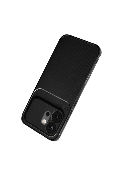 Huawei Honor 600 Uyumlu Auto Focus Karbon Kapak - Siyah