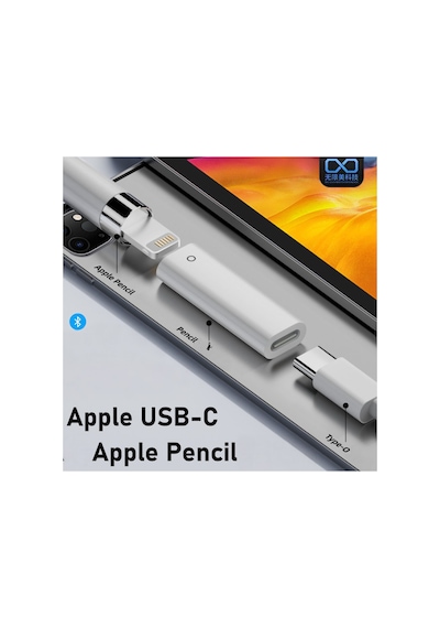 İpad İçin Uygun, Usb-c'den Kalem Dönüştürücü Kaleme Şarj Adaptörü