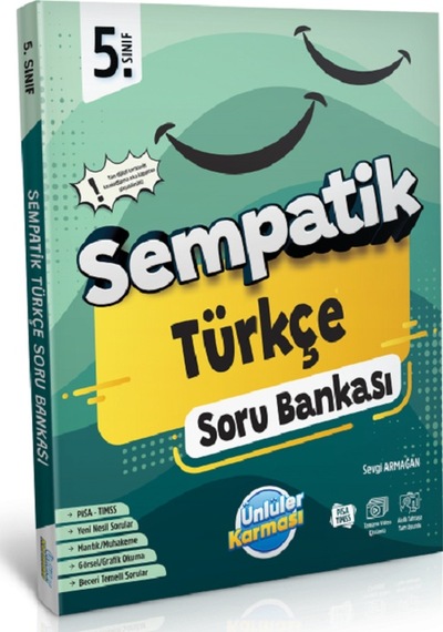 5.sınıf Sempatik Türkçe Soru Bankası +36 Haftalık Kazanım Denemeleri Hediyeli