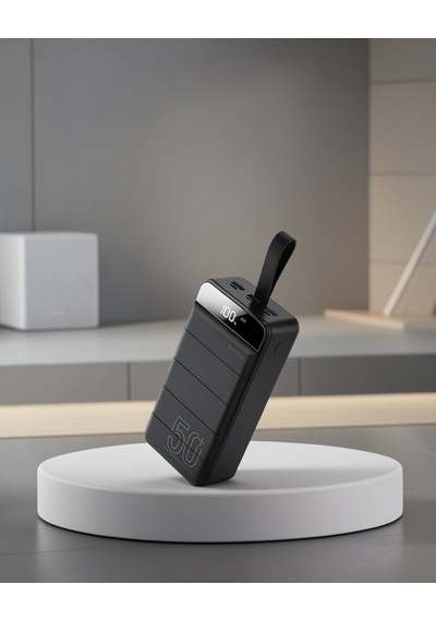 50.000 Mah Yüksek Kapasiteli Powerbank - Type-c, Lightning, Micro Usb Uyumlu Çok Renkli
