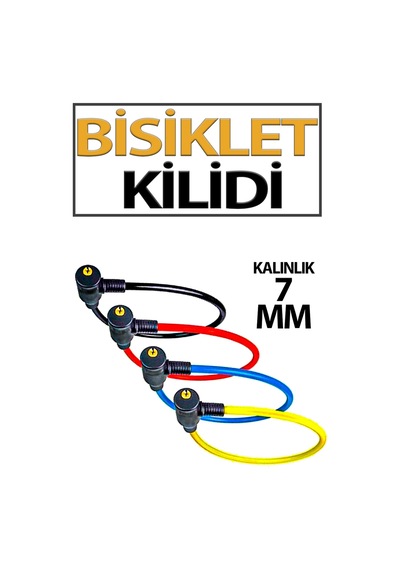 Trend Hause 7 Mm Bisiklet Kilidi Çift Anahtarlı Dayanıklı Çelik Halat, Güvenli Ve Uzun Ömürlü Koruma Yeşil