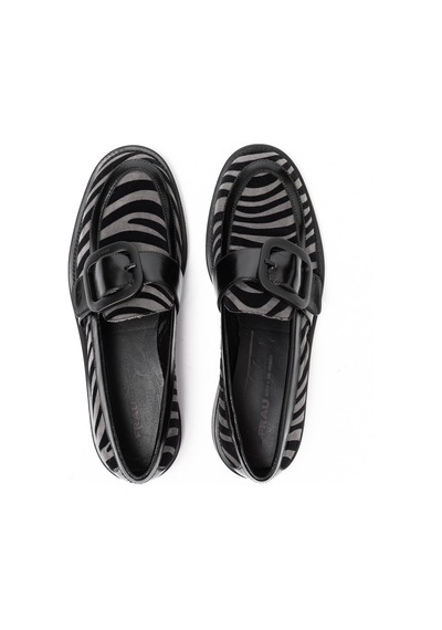 Zebra Oxford Klasik Kadın 90e5 Frau Velvettecfloc Çok Renkli