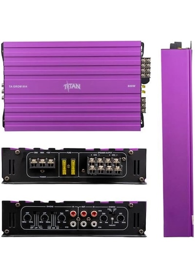 Magicvoice Titan-804 4 Kanallı Max 1600 Watt Oto Amfi-anfi Diğer