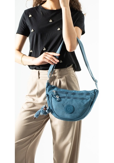 571 Collections Ultra Hafif, Çok Cepli, Yarım Ay Crescent Çapraz Askılı Kol, Omuz Çantası Mavi Model: 571-7l