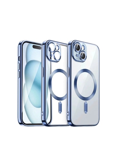Mey İthalat Apple iPhone  Uyumlu  15 Kılıf Kross Magneticsafe Kapak - Sierra Blue