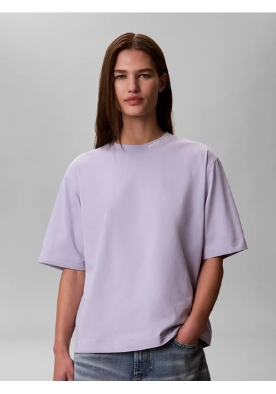 Calvin Klein Ss Coolıng Jersey Re, Vbk Mavi Kadın T-shirt