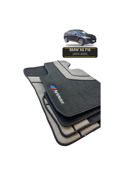 Oto Halı Paspas Seti Bmw X6 F16 2015 2025 Uyumlu Sport Kaymaz & Şık Tasarım