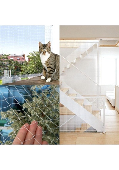 Balkon Filesi 2x7 Metre Kuş Filesi Kedi Filesi Kuş Ağı Kuş Önleme Filesi
