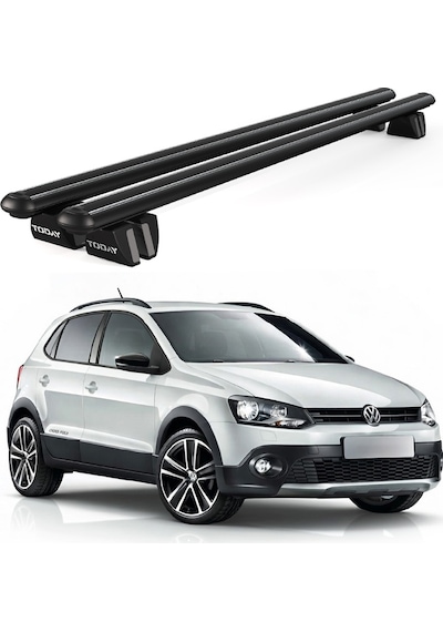 Pençe Volkswagen Polo Cross 2010 Ve Sonrası Uyumlu Siyah Ara Atkı Port Bagaj Tavan Barı