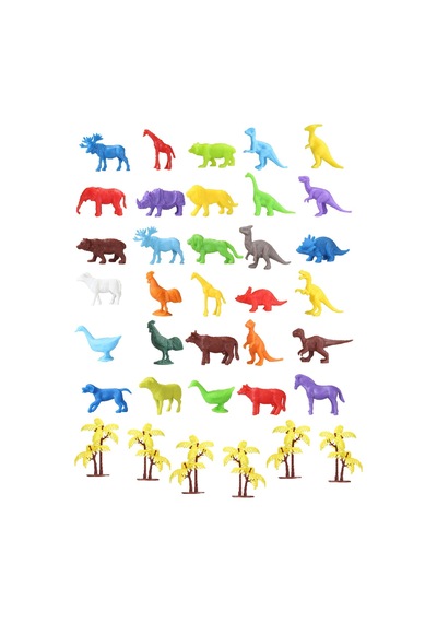 Toy Play 36 Parça Hayvanlar Alemi Mini Figür Seti 4-6 Cm Sku720-713-706