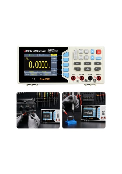 Victor 8045 Masaüstü Dijital Multimetre 30000 Count Pc Bağlantılı