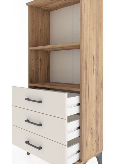 Hyperion Dolap 2 Raflı 3 Çekmeceli 60x44x134 Çam-aytaşı Atlas Çam