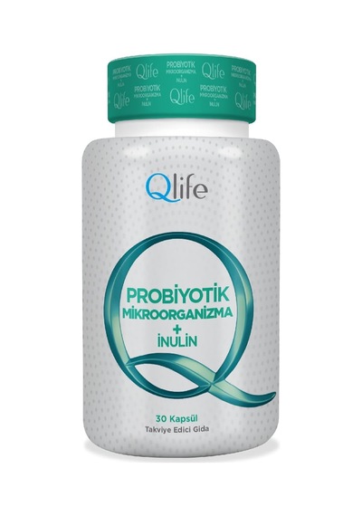 Qlife Probiotik Microorginazma + İnulin 30 Kapsül Sku: Smg8690010420237