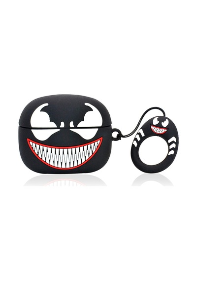 Microsonic Apple Uyumlu AirPods 4.nesil / Anc Kılıf Cartoon Figürlü Silikon Crtn-fgr-vnm Kırmızı - Gümüş