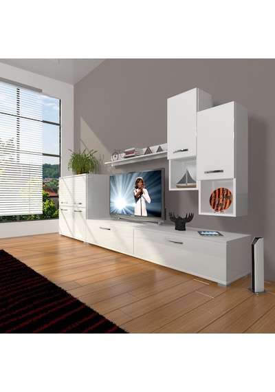 Decoraktiv Eko 6da Slm Std Tv Ünitesi Tv Sehpası Beyaz