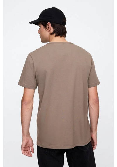 Gap V Classic Erkek Tişört Kahverengi