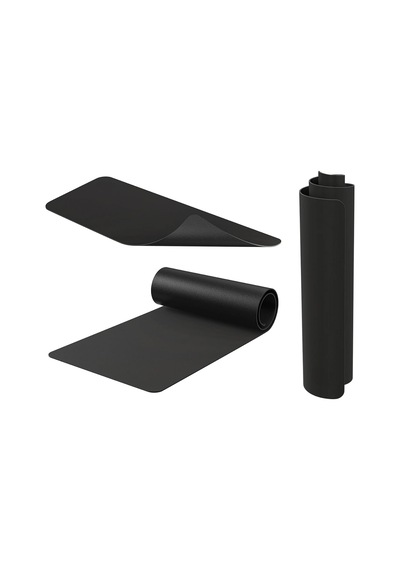 Gaming Mouse Pad 30x70 Cm 3 Mm Kalınlık, Kaymaz Tabanlı Geniş Oyuncu Mousepad, Düz Siyah Masaüstü Mouse Pedi