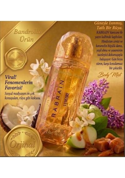 Rabrain Vanicore Kadın Vücut Spreyi 175 ML