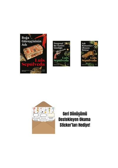 Boğa Güreşçisinin Adı + Duygusal Bir Katilin Günlüğü + Aşk Romanları Okuyan İhtiyar + Okuma Sticker'ları