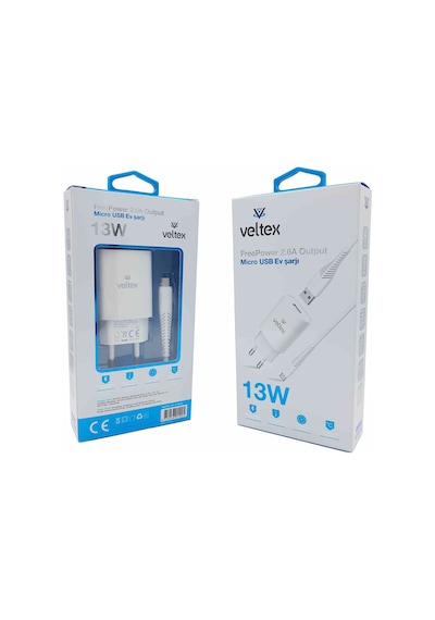 13w 2.6a Micro Şarj Aleti Veltex Vtx-002