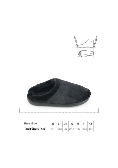 Gezer Kadın Kışlık Rahat Taban Ev Bahçe Gondol Terlik Gt1kzm.16091.05.010.0c Siyah