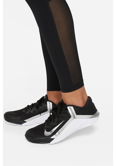 Nike Pro 365 Kadın Siyah Antrenman Taytı File Panelli Cz9779-010 Siyah
