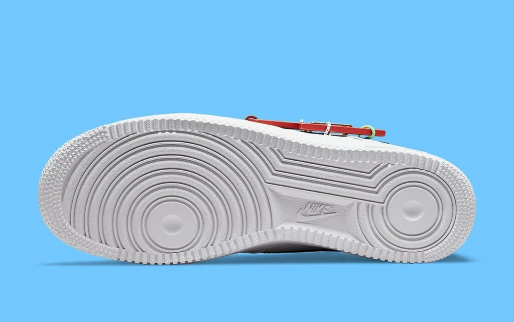 Nike Air Force 1 Low Carabiner Swoosh Red Spor Ayakkabı Çok Renkli