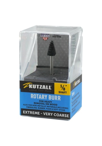 KUTZALL TX-14-EC Kalın Diş Konik Çam Tipi Törpü (3.1 mm Sap)
