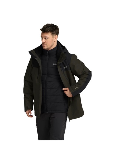 Jack Wolfskın Jack Wolfskin Jasper Pro 3in1 Erkek Outdoor Ceketi E0205 Haki