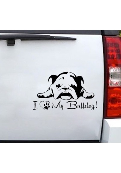 Fransız Bulldog Köpek Sticker Yapıştırma