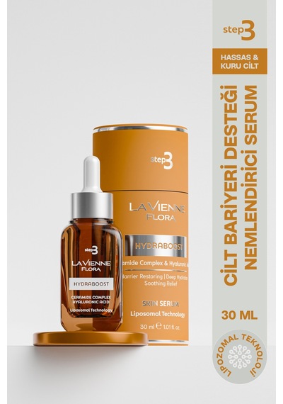 Hydraboost,üçlü Hyaluronik Asit Ve Seramid Kompleks,%5 C Vitamini,yoğun Nemlendirici Liposamal Serum - 803242356
