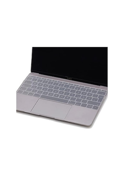 Macbook Klavye Koruyucu A1534 A1708 Uyumlu İngilizce Baskılı Silikon Klavye Koruyucu Uk Enter Şeffaf