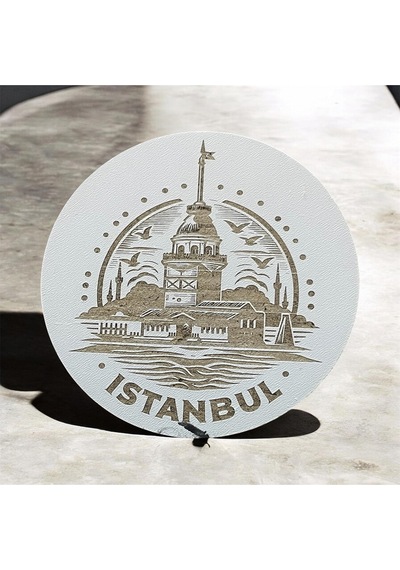 6 Lı Mdf Bardak Altlığı Dekoratif Ecceca1027 Karışık
