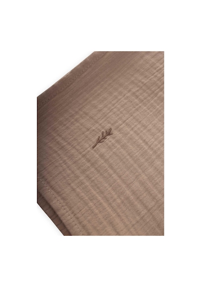 Cigit Nakışlı Müslin Battaniye 90x100 Cm Vizon Vizon