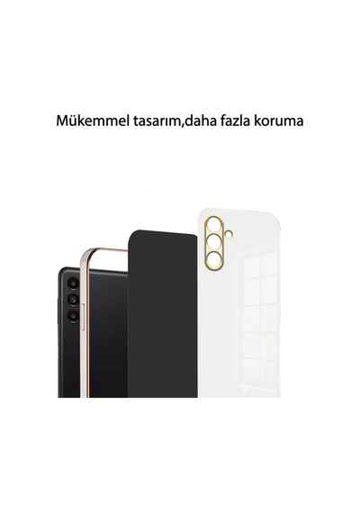 Herşeytrend Samsung Galaxy Uyumlu A25 5g Kılıf Volet Silikon - Mor Çok Renkli