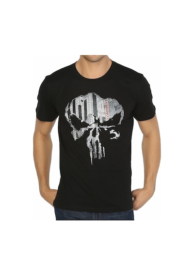 Bant Giyim - The Punisher Siyah Erkek T-Shirt Tişört
