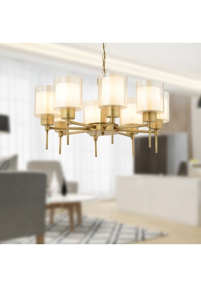Goldie 8 Li Eskitme Modern Yatak Odası  Salon Avize