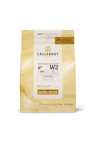 Callebaut W2 Beyaz Drop Çikolata 2,5 Kg