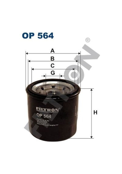 FILTRON OP564 Yağ Filtresi Daihatsu Yrv 1.3 87Hp 00-
